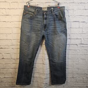 Ariat Jeans Mens 40x30 Blue M4 Relaxed Straight Leg Denim Western Work Riding